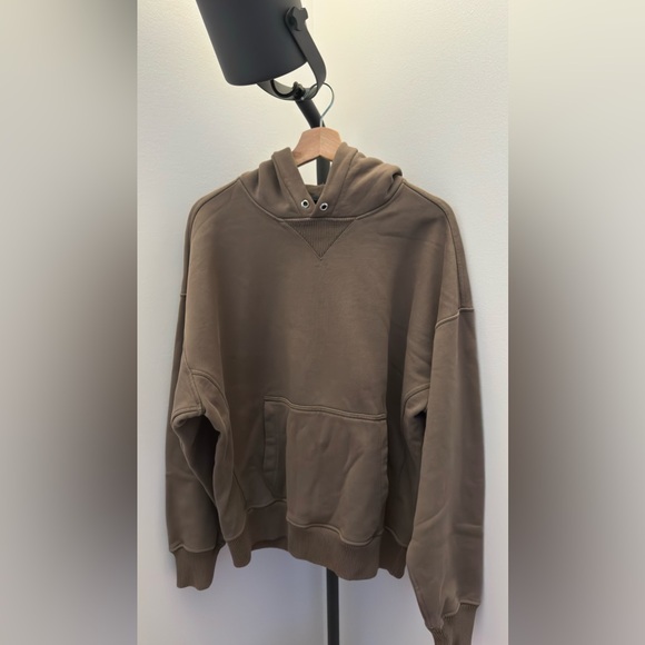 Abercrombie Brown Heavyweight essential oversized hoodie - Picture 2 of 2